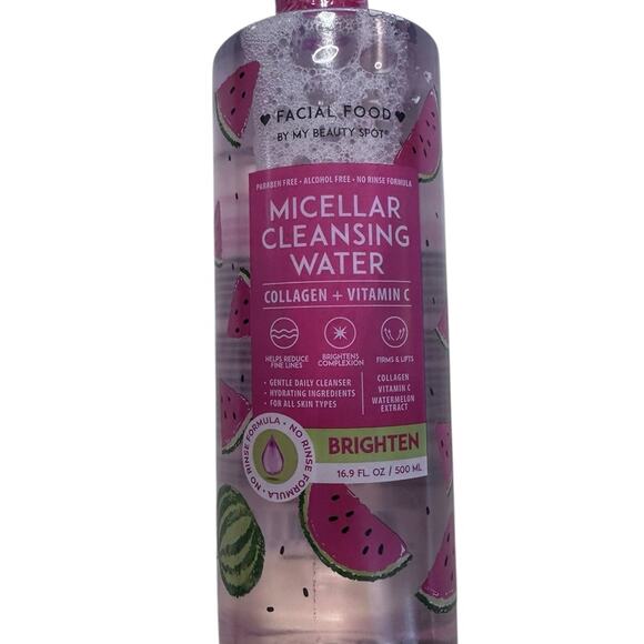 Facial Food Micellar Cleansing Water - Pink - Picture 3 of 7
